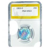 1903-O Barber Quarter PGA MS63