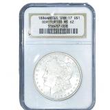 1886 Morgan Silver Dollar NGC MS62 VAM-17 DDR