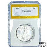 1947 Walking Liberty Half Dollar PGA MS67