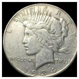 1934 Peace Silver Dollar LIGHTLY CIRCULATED
