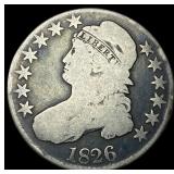 1826 Capped Bust Half Dollar LIGHTLY CIRCULATED