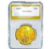 1926 $20 Gold Double Eagle NTC MS65
