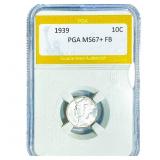 1939 Mercury Silver Dime PGA MS67+ FB
