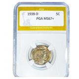 1938-D Buffalo Nickel PGA MS67+