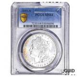 1891-S Morgan Silver Dollar PCGS MS64