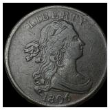 1806 Copper Half Cent NEARLY UNCIRCULATED