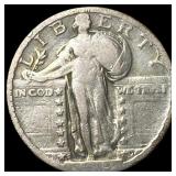 1927-S Silver Standing Liberty Quarter LIGHTLY CIR