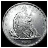 1839 No Drapery Seated Liberty Half Dollar HIGH GR