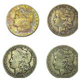 [4 Coins] 1901-1904 Morgan Silver Dollar