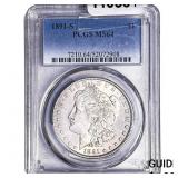 1891-S Morgan Silver Dollar PCGS MS64
