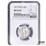 1917 Standing Liberty Quarter NGC MS65 FH