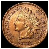 1887 Indian Head Cent CLOSELY UNCIRCULATED