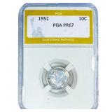 1952 Roosevelt Dime PGA PR67
