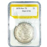 1878 Rev 79 Morgan Silver Dollar PGA VF35
