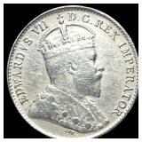 1906 Canada Silver 5 Cents CLOSELY UNCIRCULATED