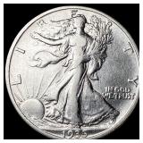 1935-S Silver Walking Liberty Half Dollar NEARLY U