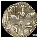 700-1000 AD India Rajput Silver Jital NEARLY UNCIR