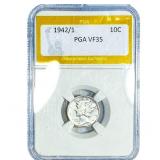 1942/1 Mercury Silver Dime PGA VF35