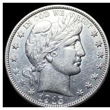 1915-D Silver Barber Half Dollar CLOSELY UNCIRCULA