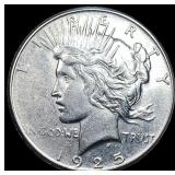 1925-S Silver Peace Dollar CLOSELY UNCIRCULATED
