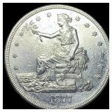 1877-S Silver Trade Dollar CLOSELY  UNCIRCULATED