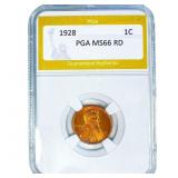 1928 Wheat Cent PGA MS66 RD