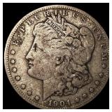 1904-S Silver Morgan Dollar NEARLY UNCIRCULATED