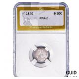 1840 Seated Liberty Half Dime PGA MS62