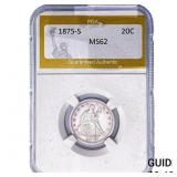 1875-S Twenty Cent Piece PGA MS62