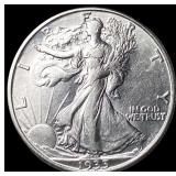 1935-D Silver Walking Liberty Half Dollar UNCIRCUL