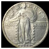 1926-S Silver Standing Liberty Quarter CLOSELY UNC