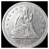 1877 Seated Liberty Quarter CLOSELY UNCIRCULATED