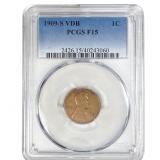 1909-S VDB Wheat Cent PCGS F15
