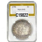 1796 Draped Bust Dollar PGA XF45
