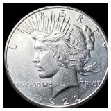 1922 Silver Peace Dollar CLOSELY UNCIRCULATED