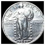 1927 Standing Liberty Silver Quarter CLOSELY UNCIR