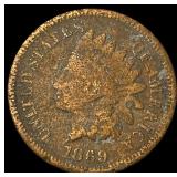 1869 Indian Head Cent NICELY CIRCULATED