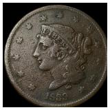 1839 Braided Hair Large Cent LIGHTLY  CIRCULATED