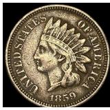 1859 Copper-Nickel Indian Head Cent ABOUT UNCIRCUL