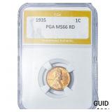 1935 Wheat Cent PGA MS66 RD
