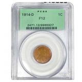 1914-D Wheat Cent PCGS F12