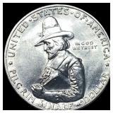 1920 Silver Pilgrim Tercentenary Half Dollar CLOSE