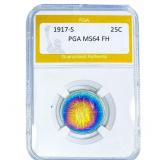 1917-S Standing Liberty Quarter PGA MS64 FH