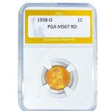 1938-D Wheat Cent PGA MS67 RD