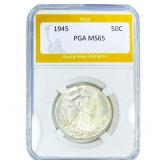 1945 Walking Liberty Half Dollar PGA MS65