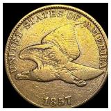 1857 Flying Eagle Cent NEARLY UNCIRCULATED