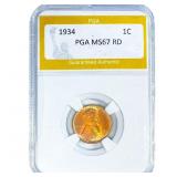 1934 Wheat Cent PGA MS67 RD