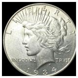 1934 Silver Peace Dollar UNCIRCULATED