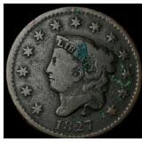 1827 Matron Head Large Cent LIGHTLY CIRCULATED