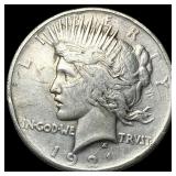 1921 Silver Peace Dollar NEARLY UNCIRCULATED